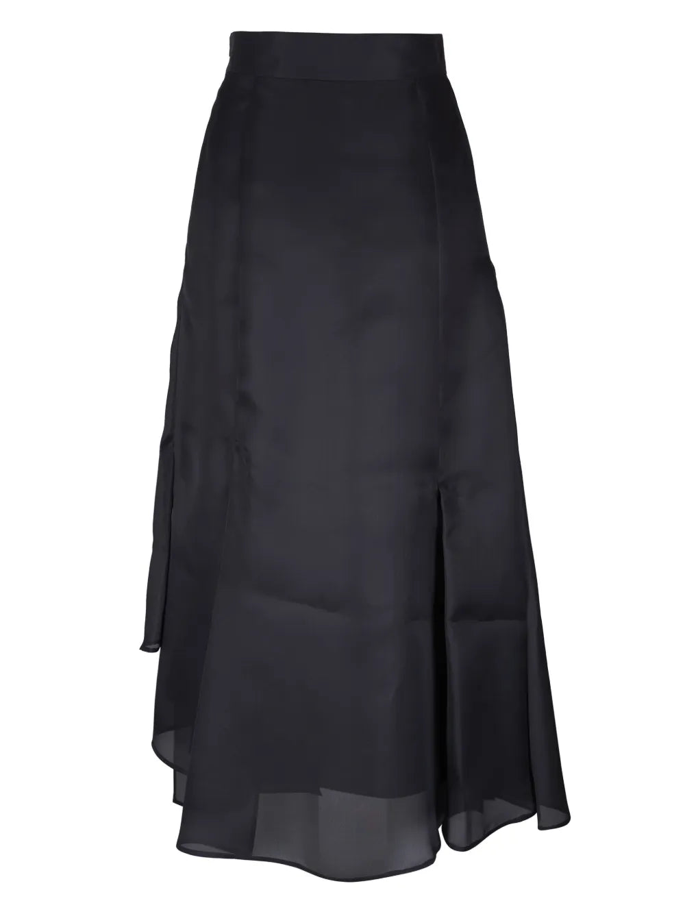 Asymmetric Pleated Skirt