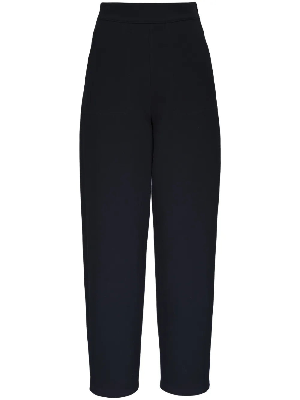 High-Waisted Cotton Trousers