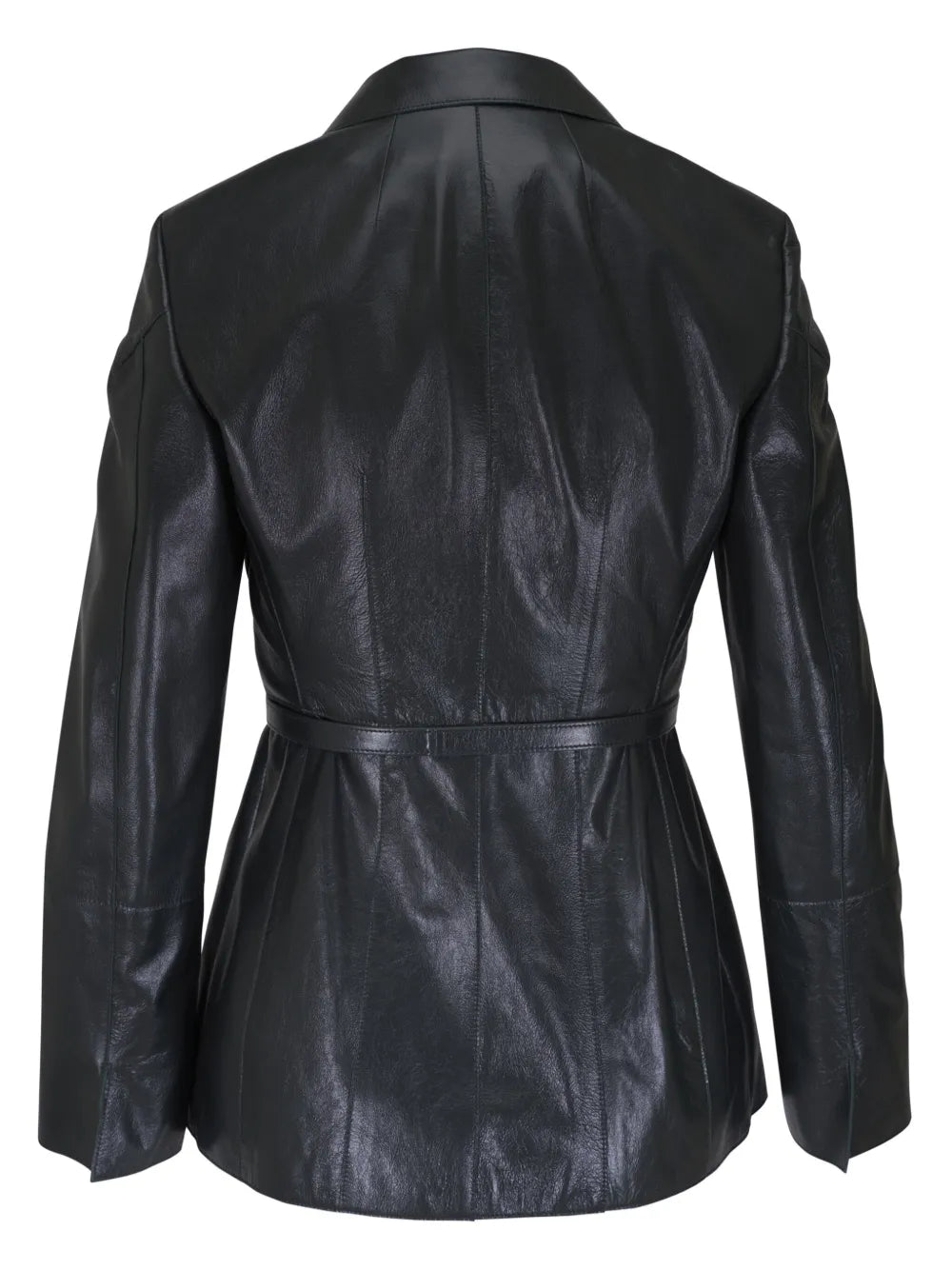 Belted Leather Jacket