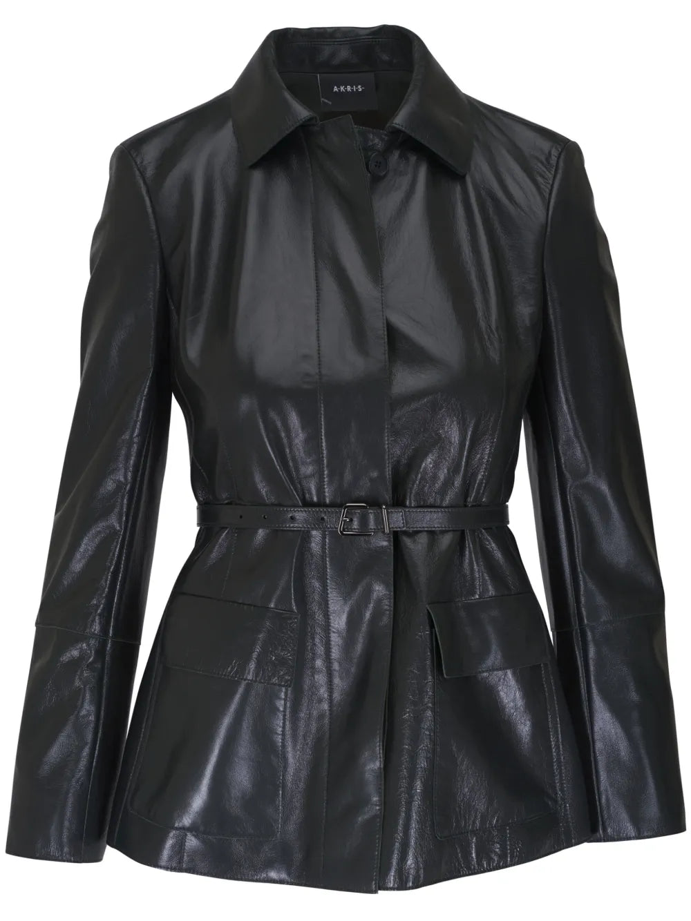 Belted Leather Jacket
