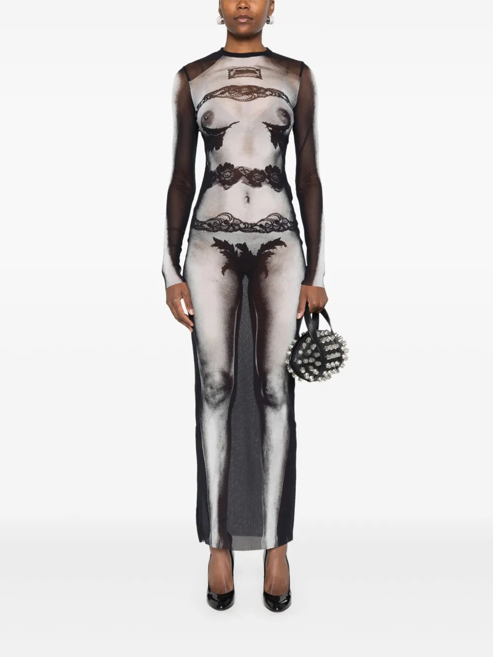 Body-Print Maxi Dress