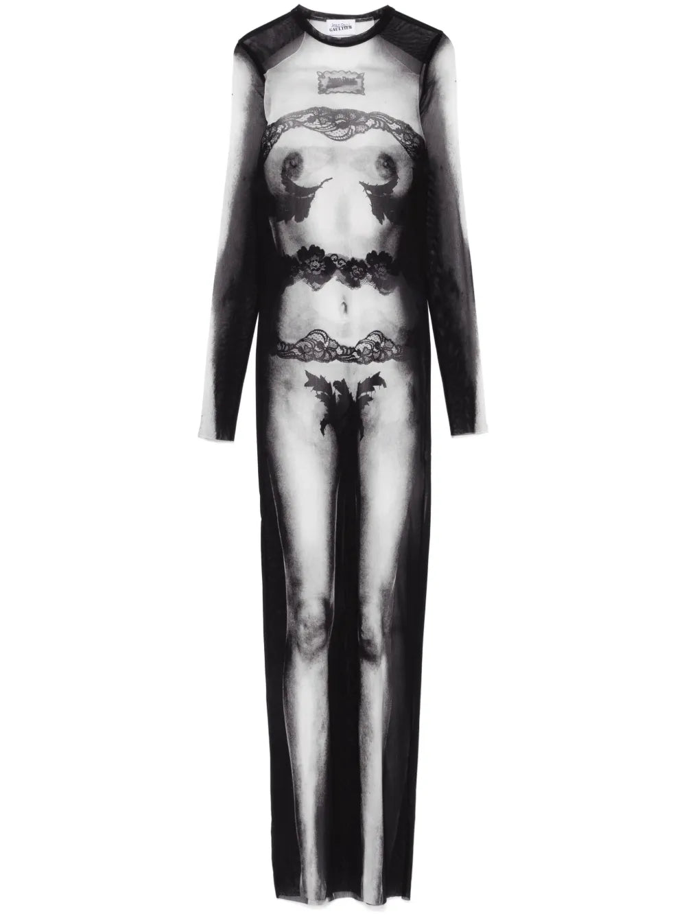 Body-Print Maxi Dress