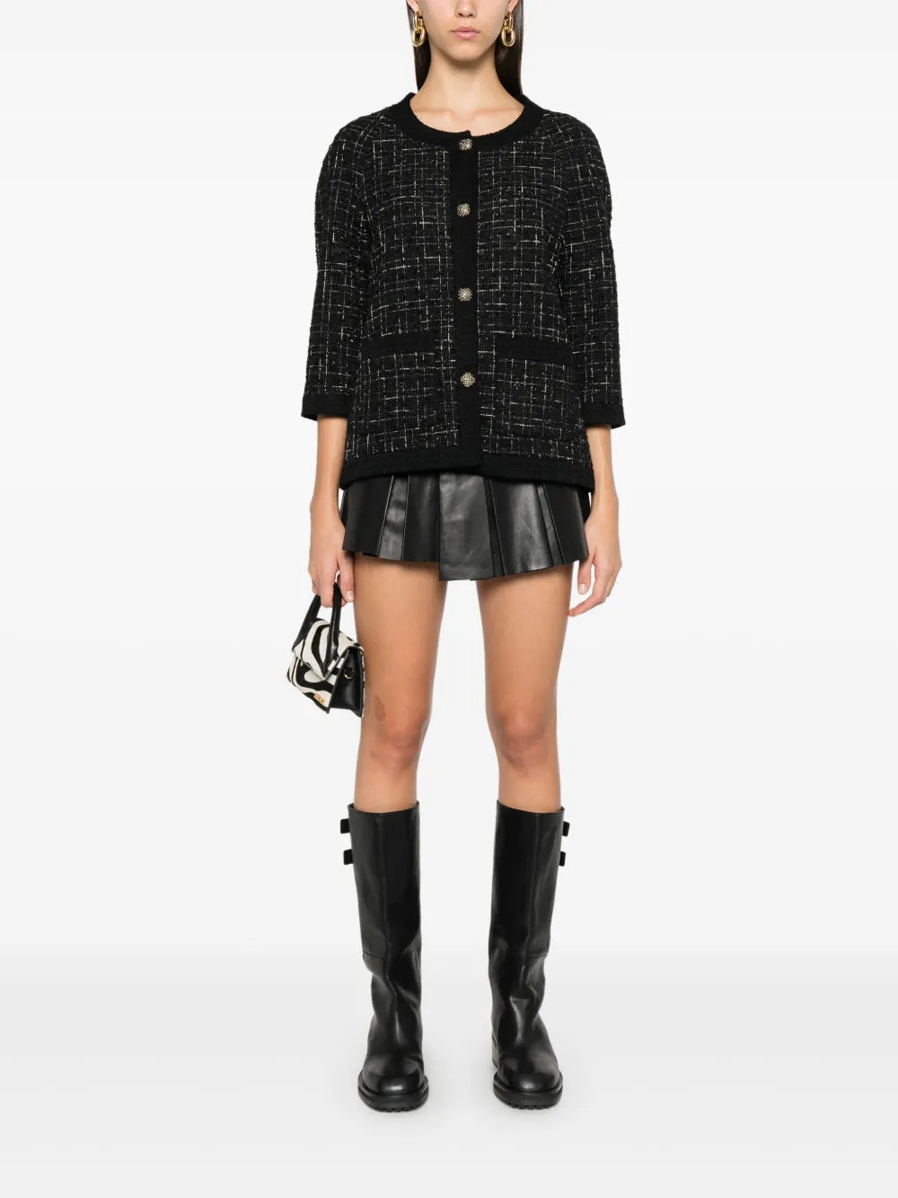 Bouclé Single-Breasted Jacket