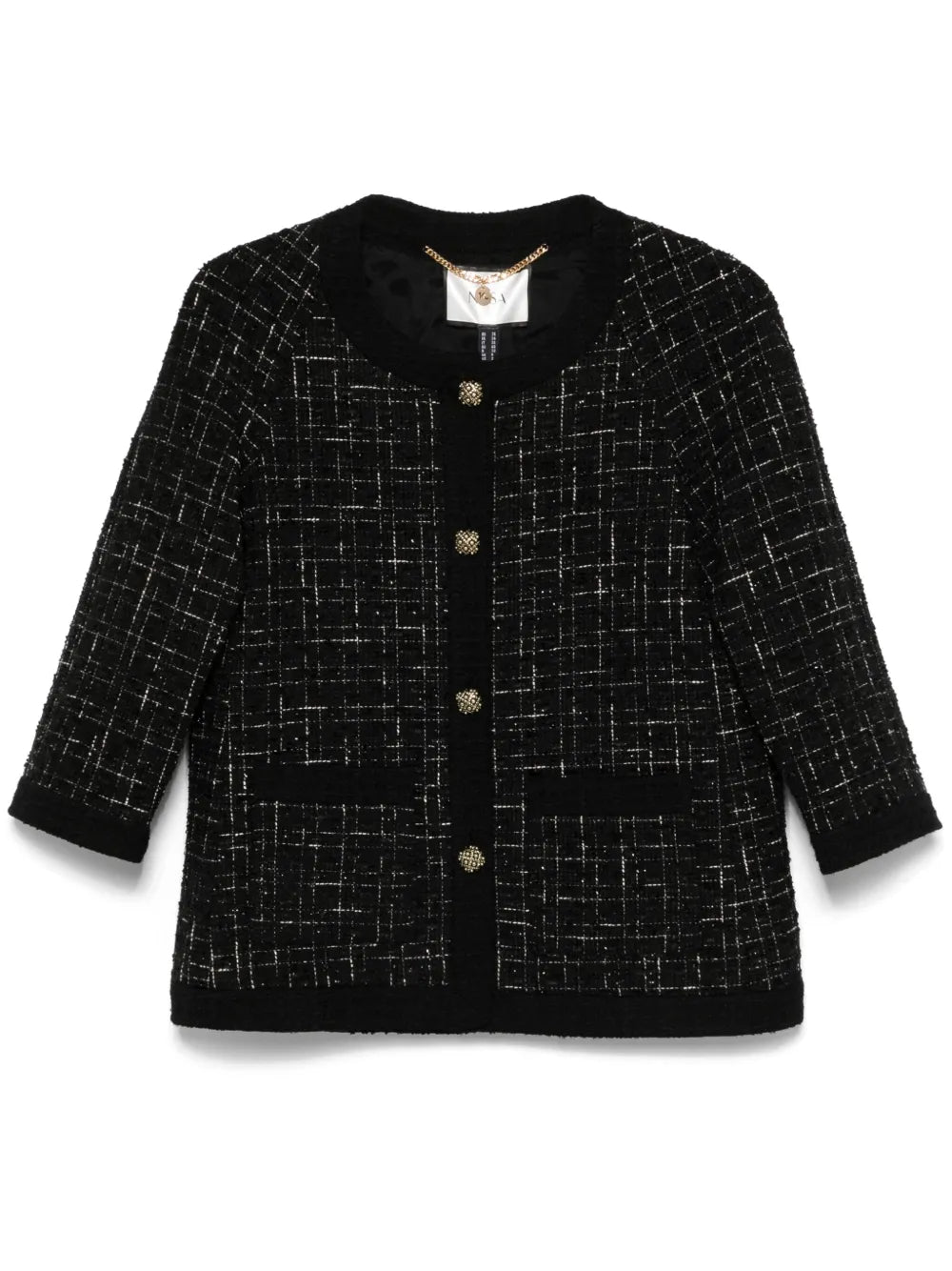 Bouclé Single-Breasted Jacket