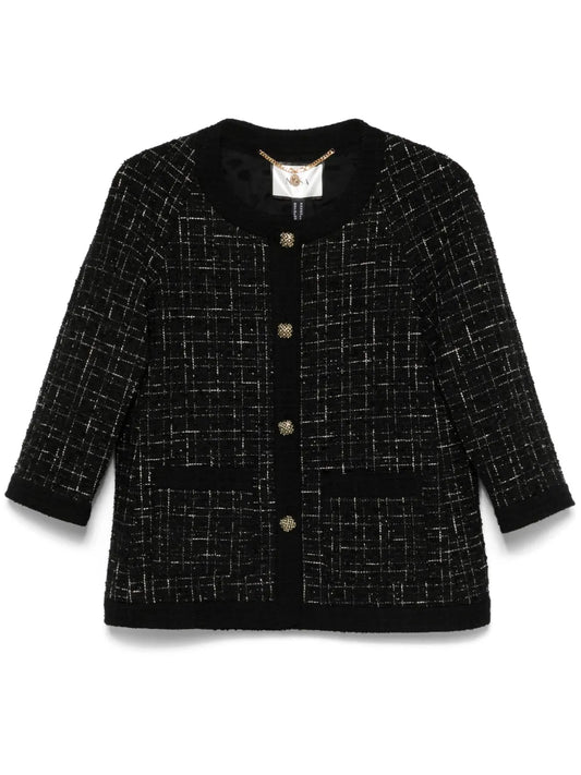 Bouclé Single-Breasted Jacket