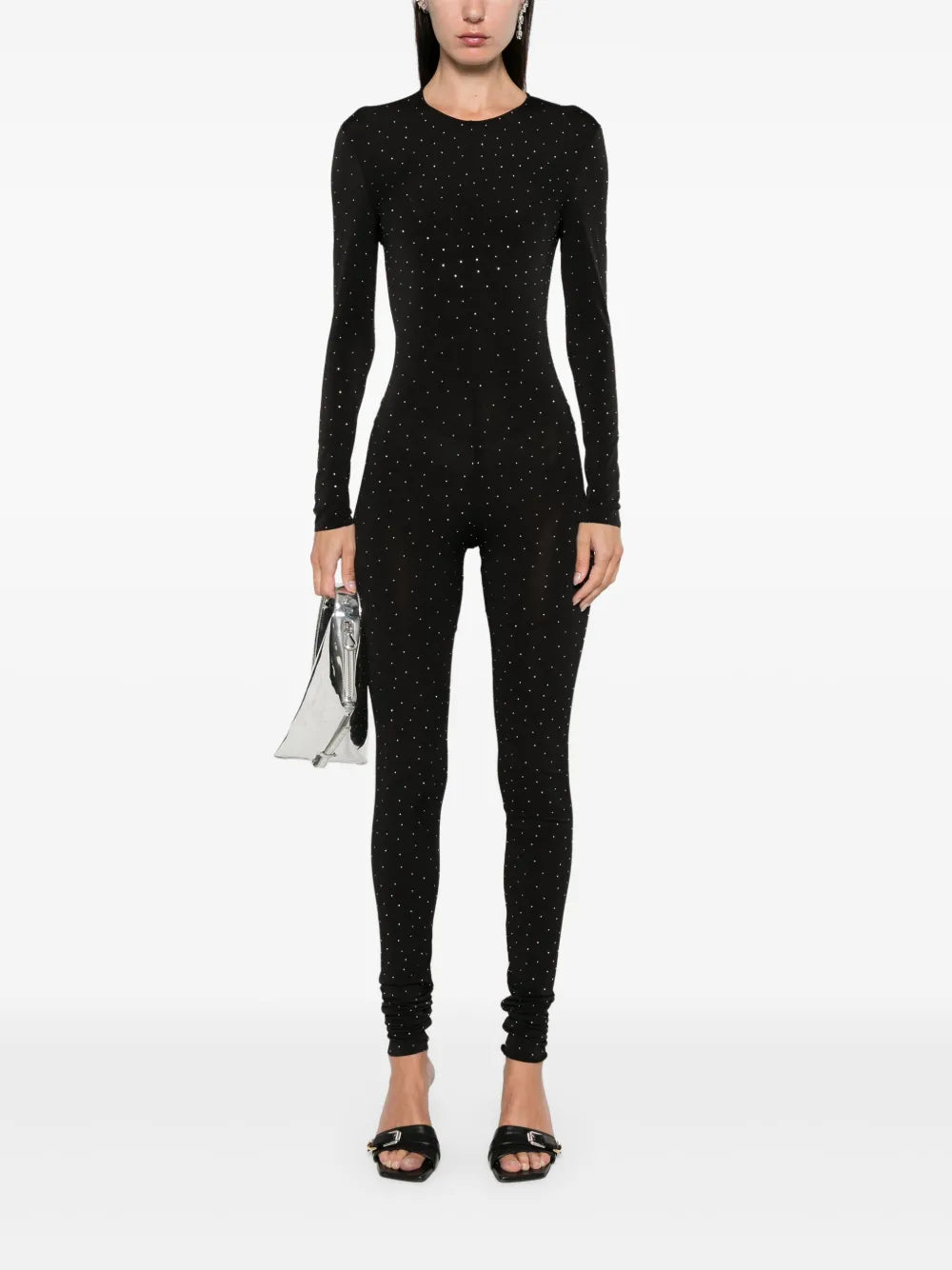 Rhinestone-Embellished Jumpsuit