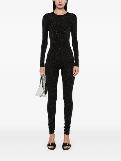 Rhinestone-Embellished Jumpsuit