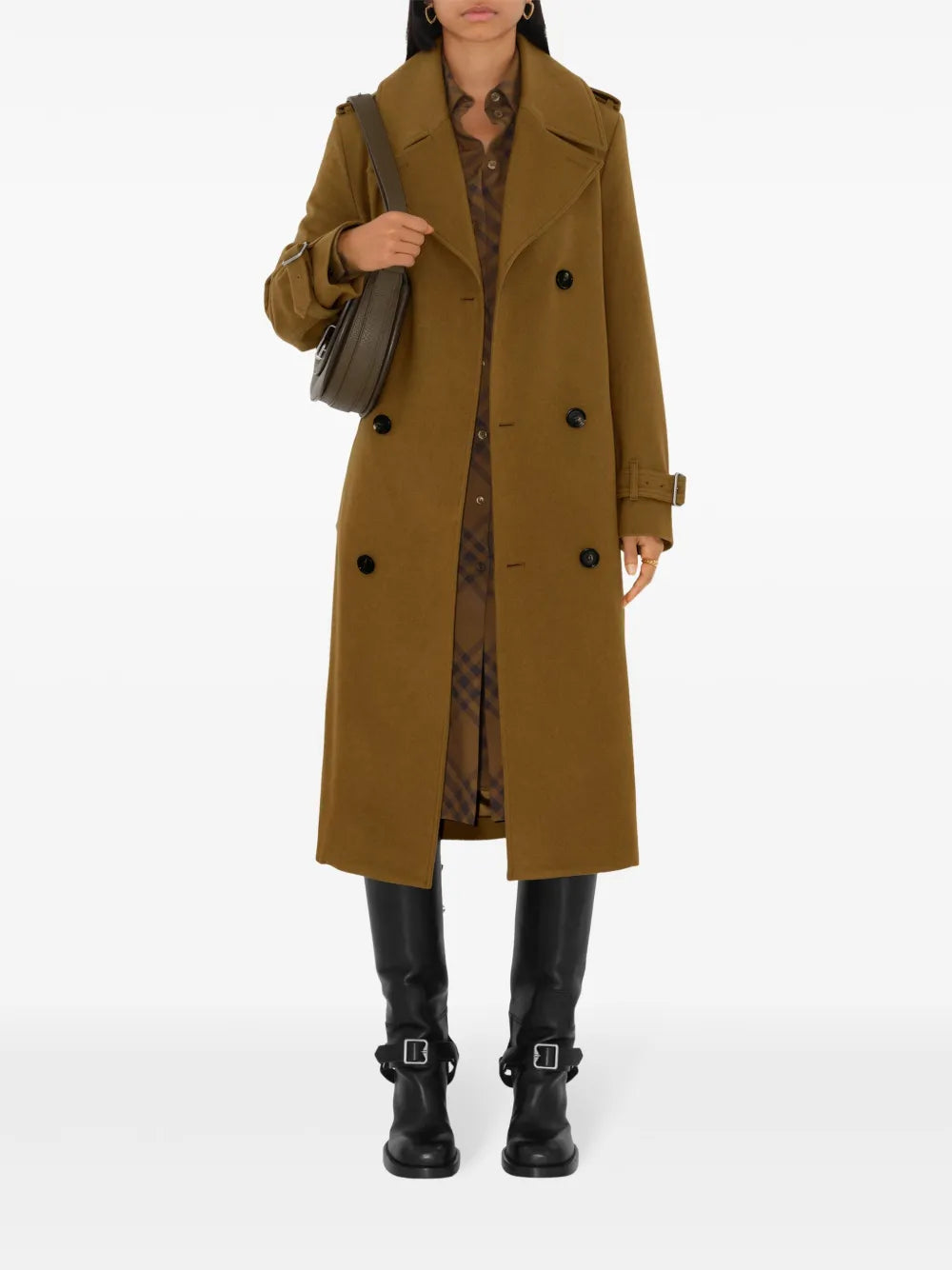 Belted Cashmere Trench Coat