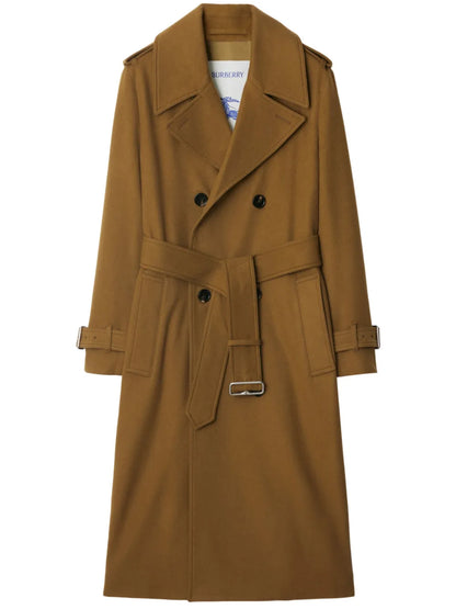 Belted Cashmere Trench Coat
