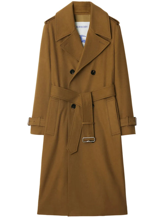Belted Cashmere Trench Coat