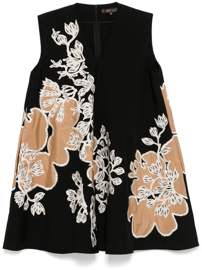 Embroidered Sleeveless Dress