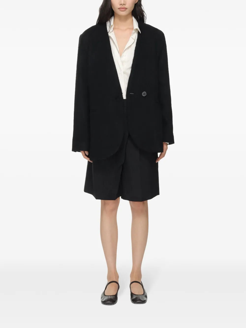 Collarless Blazer