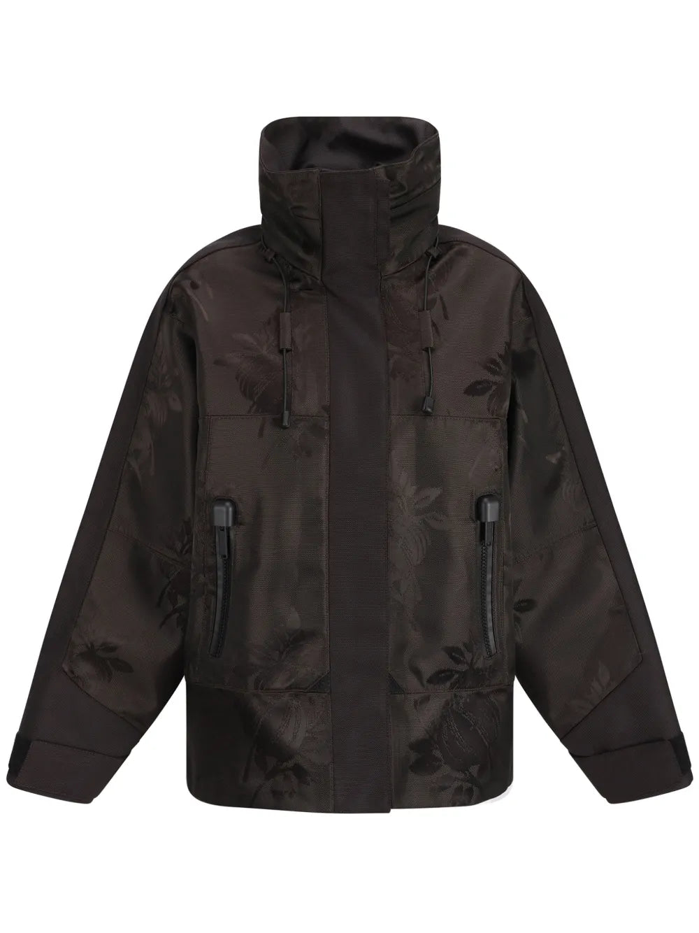 Patterned-Jacquard Padded Jacket