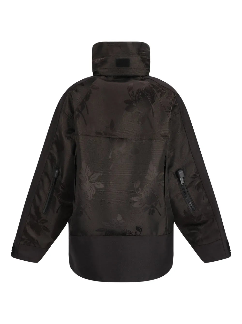 Patterned-Jacquard Padded Jacket