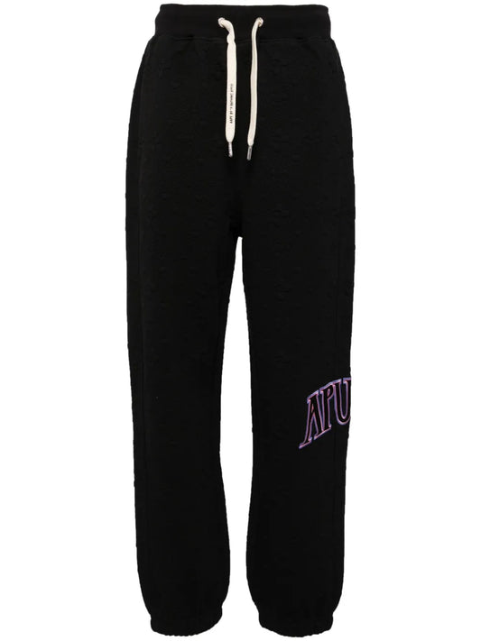 Embossed-Design Track Pants