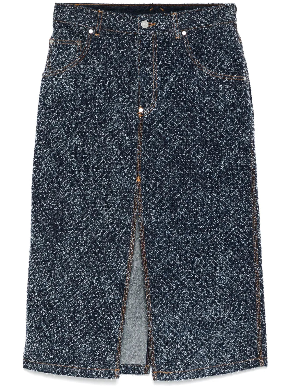 Boucle Denim Skirt