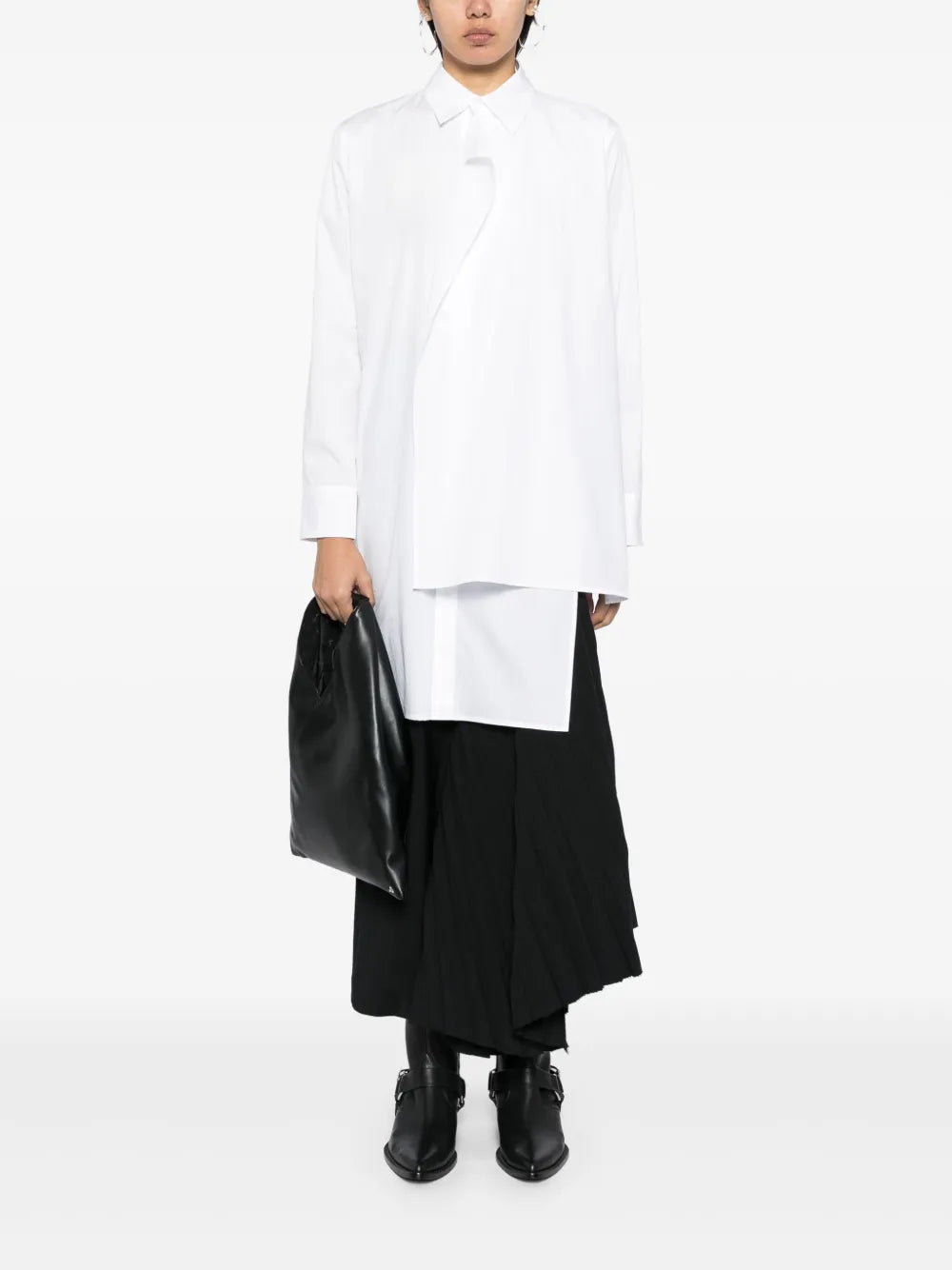 Layered-Design Shirt