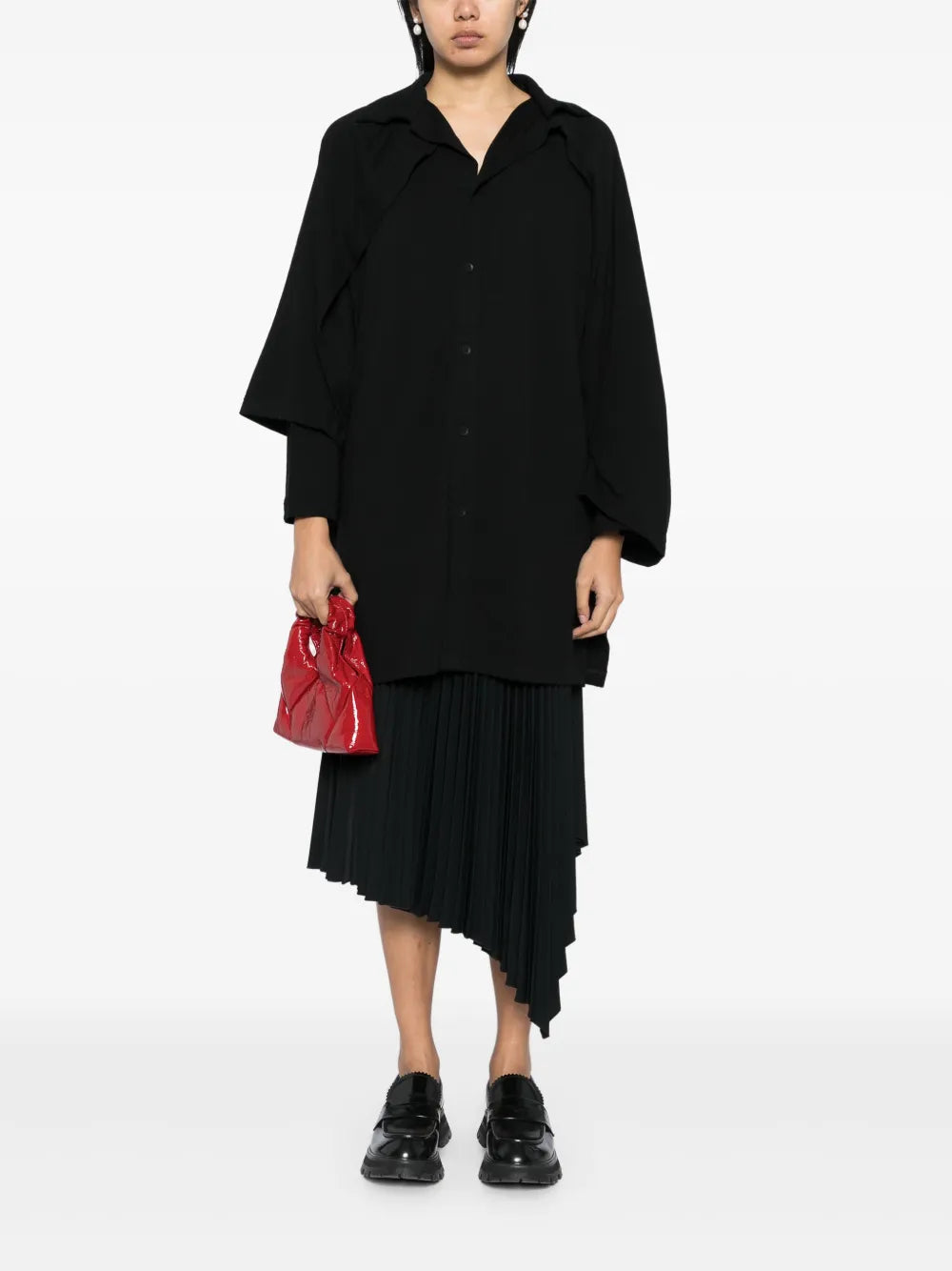 Layered-Design Shirt