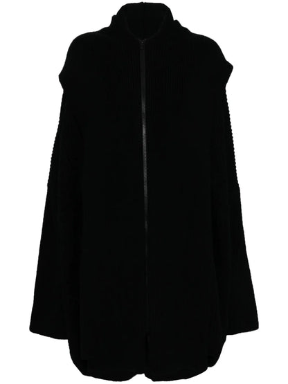 Layered-Design Cardigan