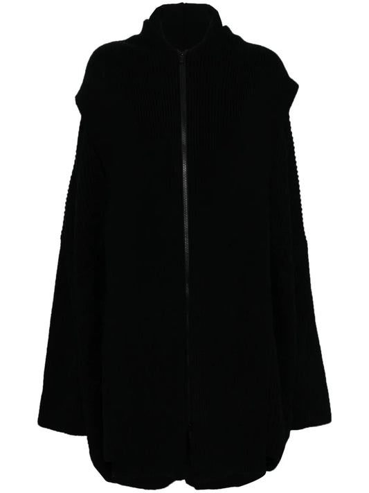Layered-Design Cardigan