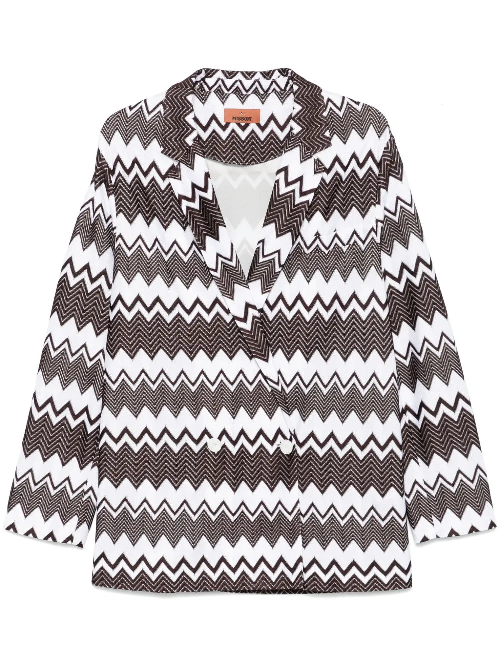 Zigzag-Motif Blazer