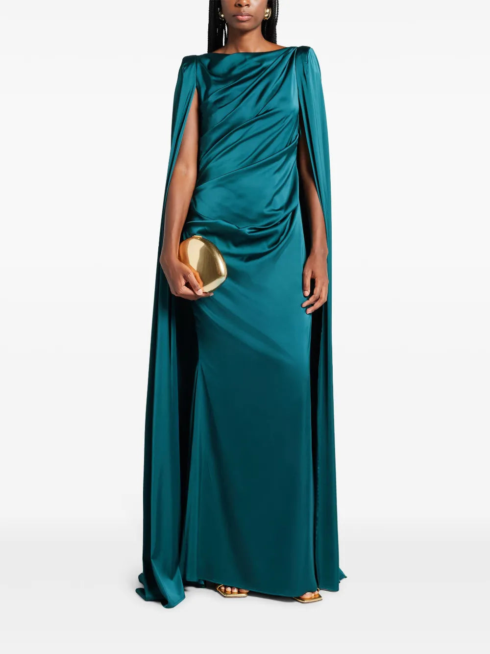 Draped Cape Dress