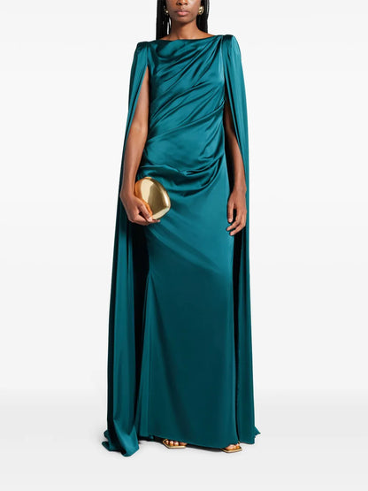 Draped Cape Dress