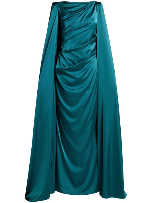 Draped Cape Dress