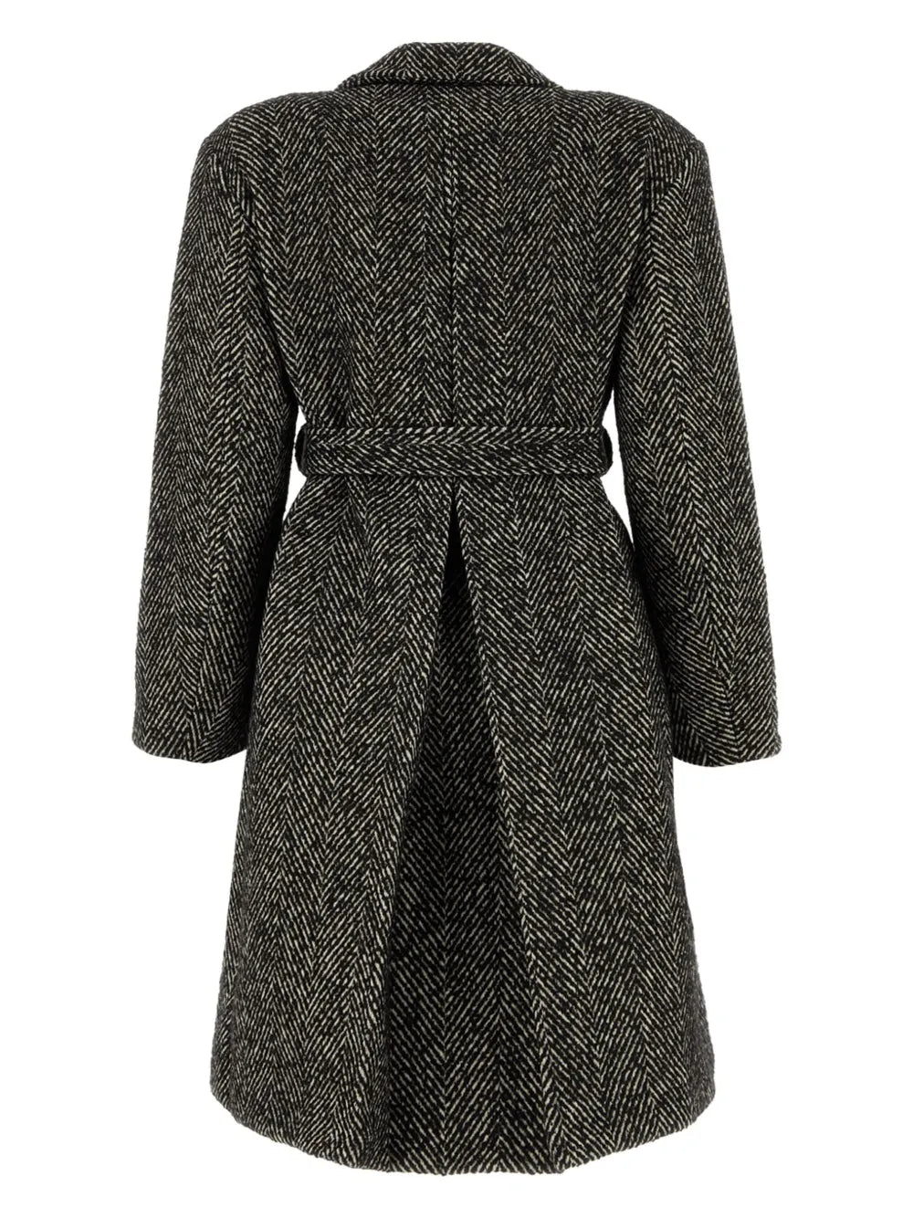 Herringbone-Pattern Coat