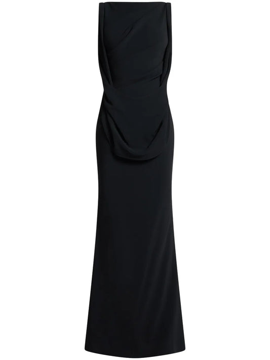Draped Sleeveless Dress
