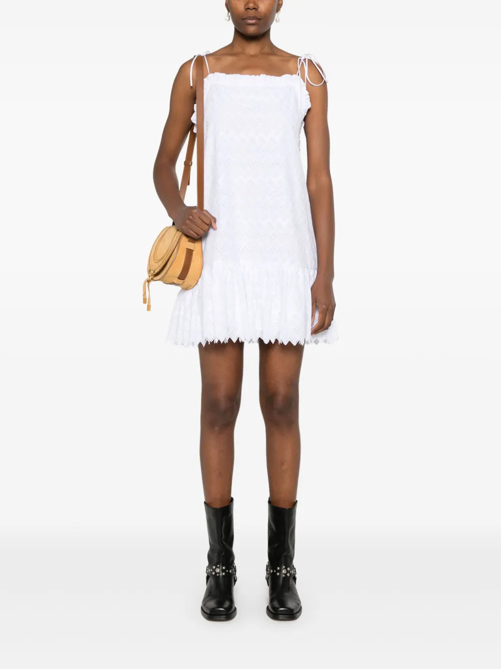 Zigzag Pattern Mini Dress