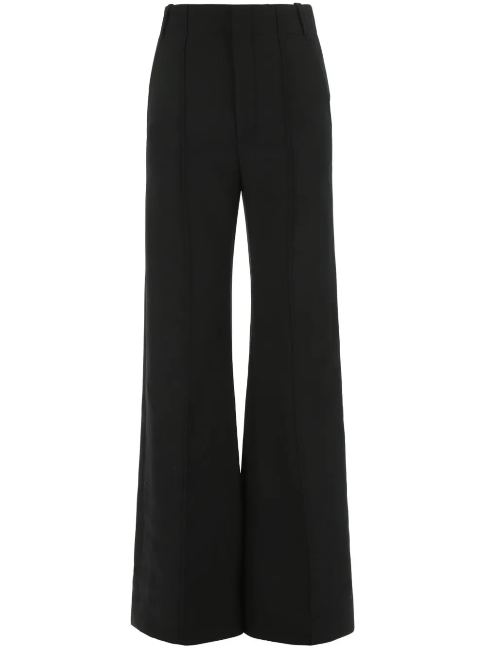 Virgin Wool Flared Trousers