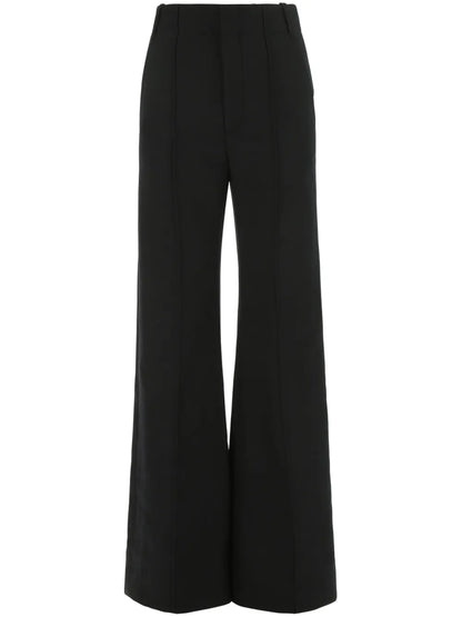 Virgin Wool Flared Trousers