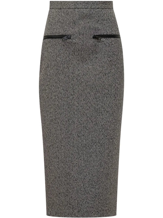 Twill Pencil Skirt