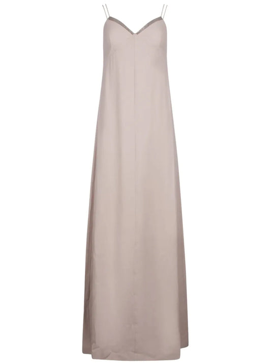 V-Neck Sleeveless Maxi Dress