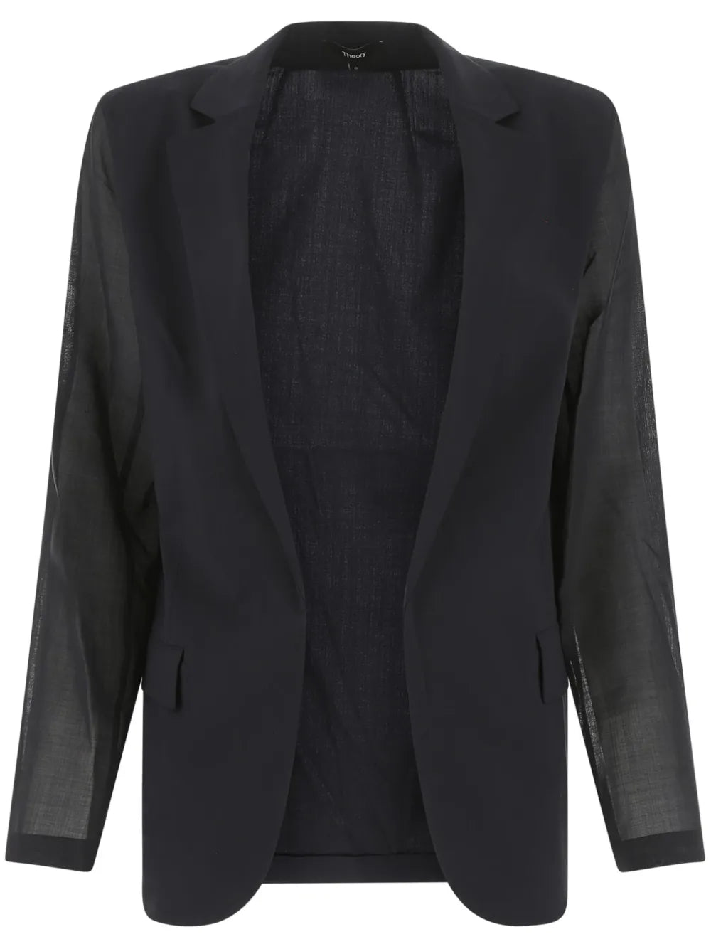 Sheer Sleeves Wool Jacket