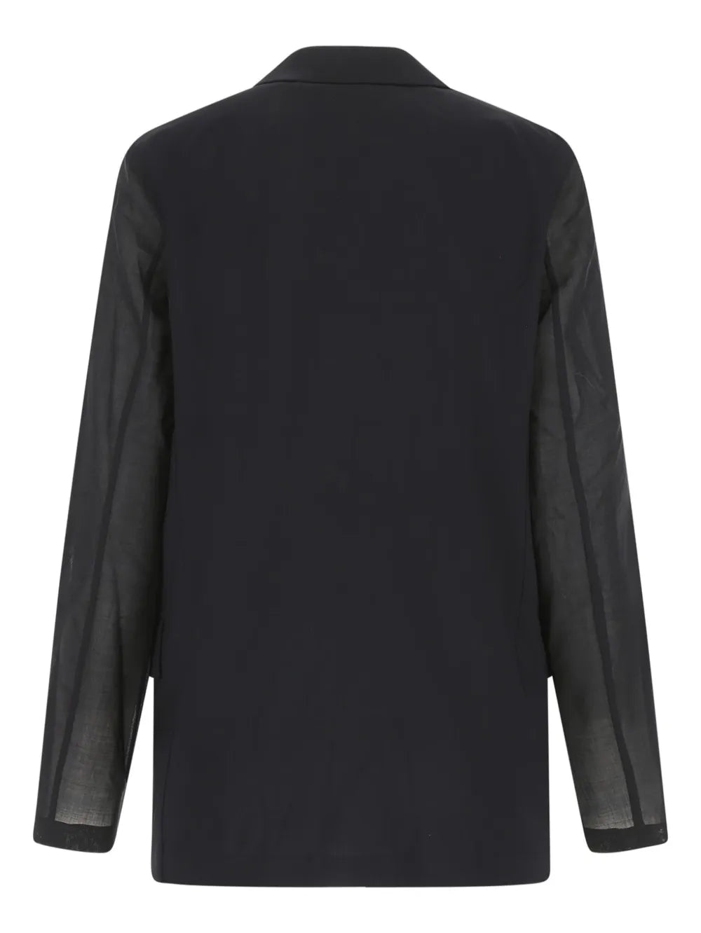 Sheer Sleeves Wool Jacket