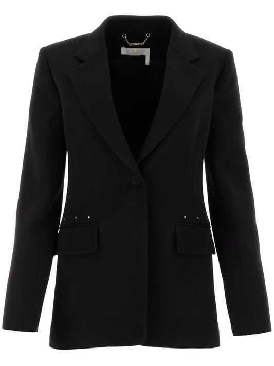 Wool Single-Breasted Blazer