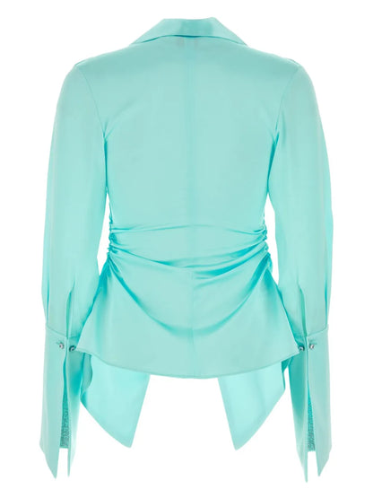 Draped-Detail Shirt