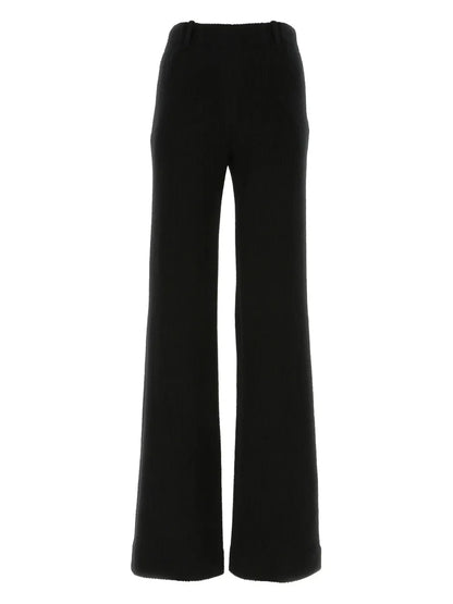 Virgin Wool Flared Trousers