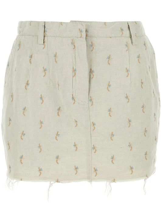 Logo Patch Mini Skirt