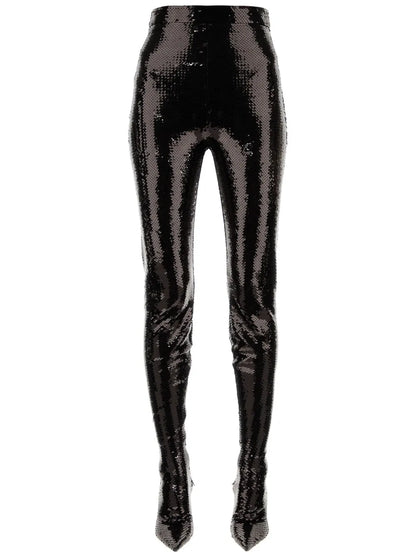 Sequinned Boot Leggings