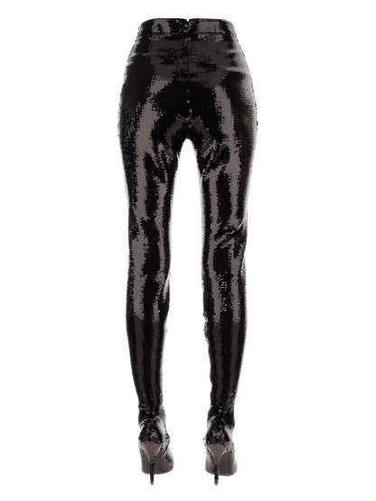 Sequinned Boot Leggings