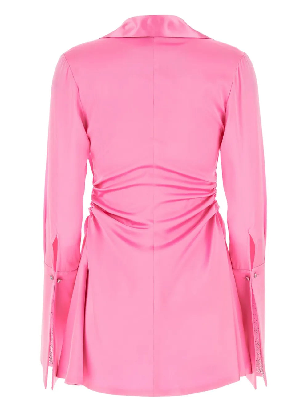 Draped-Detail Mini Dress