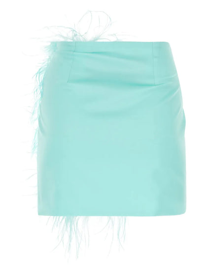 Feather-Detail Mini Skirt