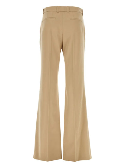 Wool Flared Trousers