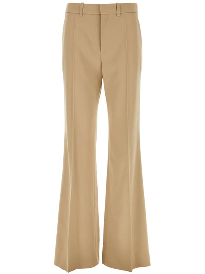 Wool Flared Trousers