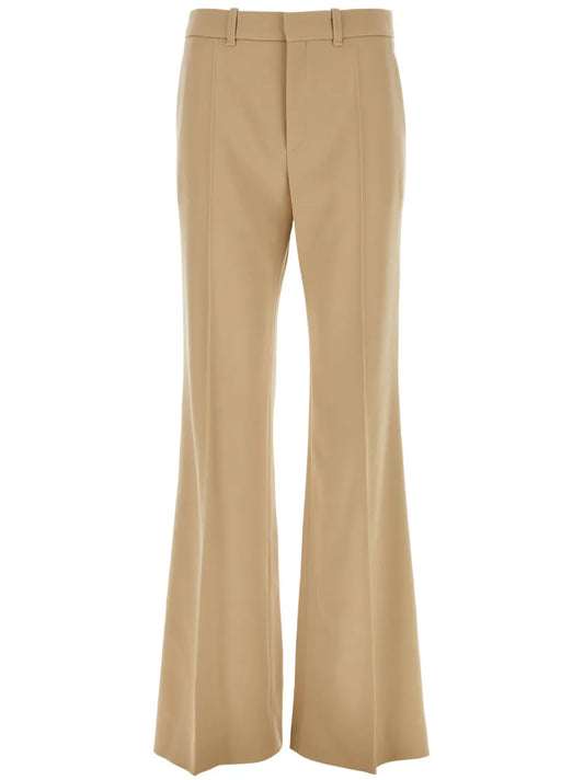 Wool Flared Trousers