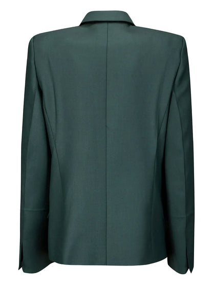 Pointed-Shoulder Blazer