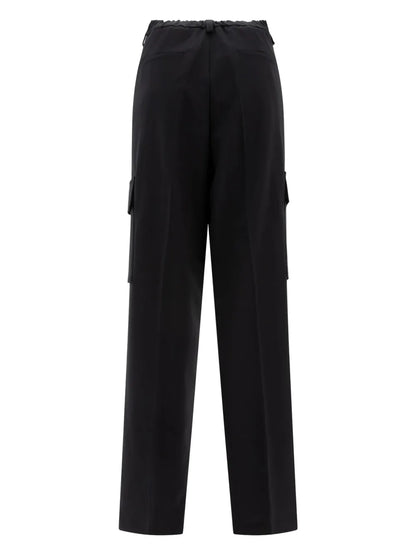 Pleat-Detail Cargo Trousers